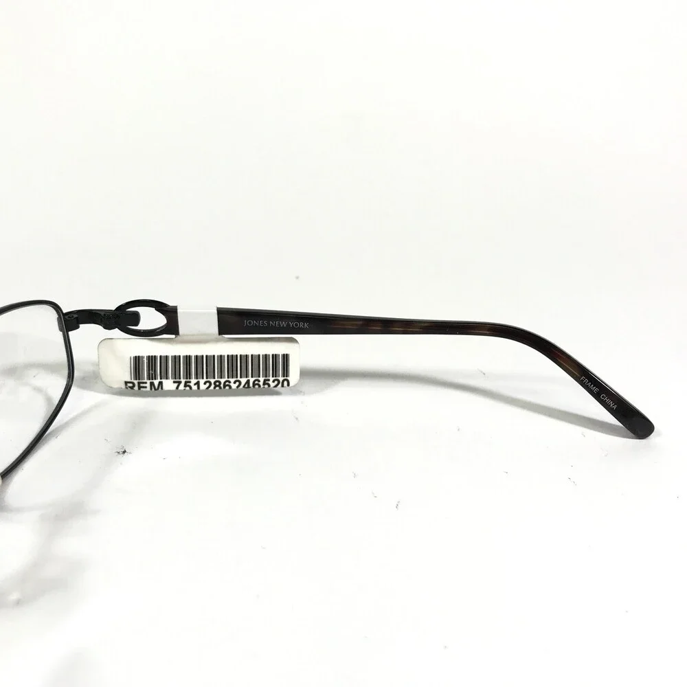 Jones New York Eyeglasses Frames J473 BLACK Round Full Rim 52-17-135